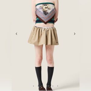 Miu Miu Chino Miniskirt color Cord size 36